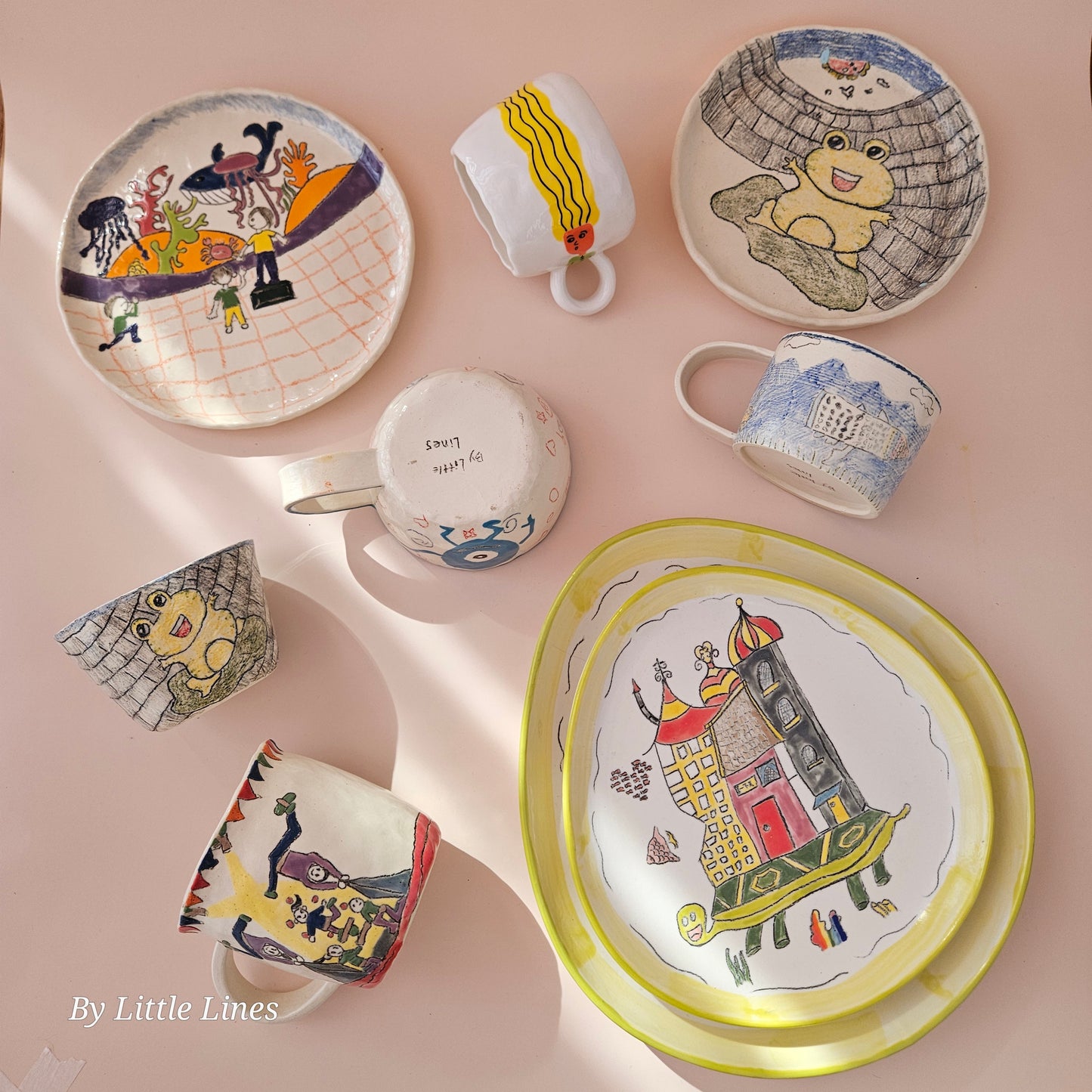 Keepsake Signature – Artist-Crafted Ceramic from Your Child's Drawing