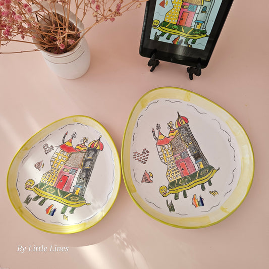 Keepsake Plates – Custom Hand-Painted Ceramic from Your Child's Drawing