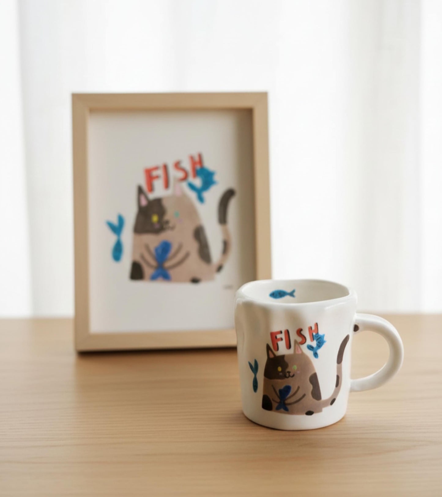 1-of-1 Custom Kids Art Mug | Hand-Built Heirloom Ceramic