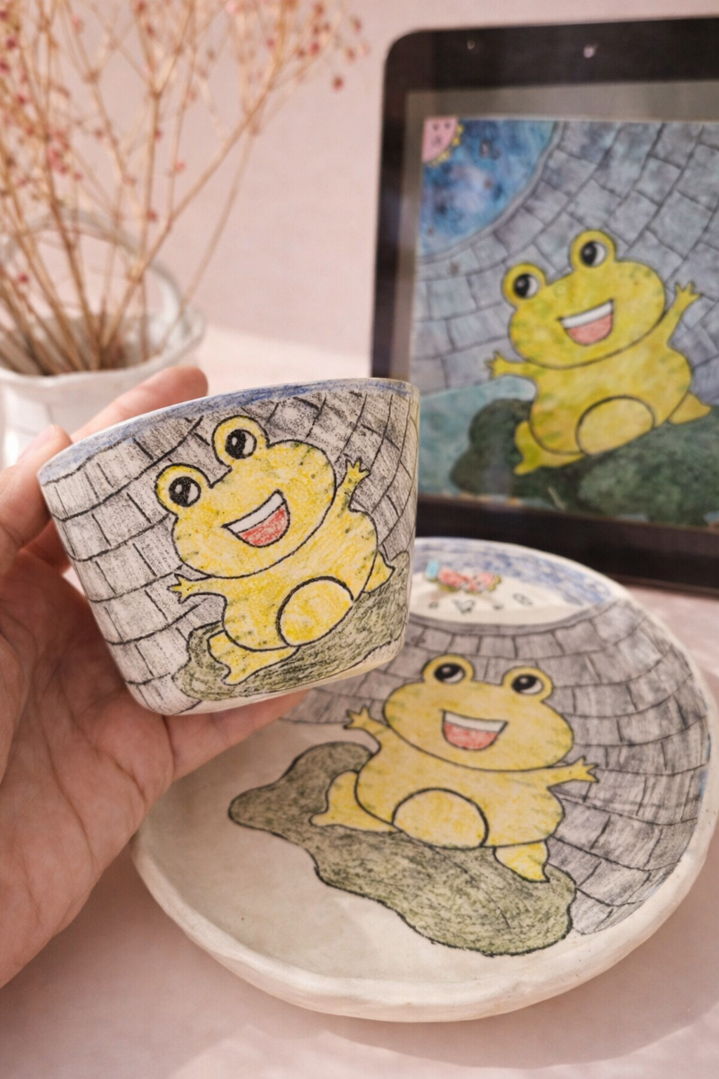 Keepsake Plates – Custom Hand-Painted Ceramic from Your Child's Drawing