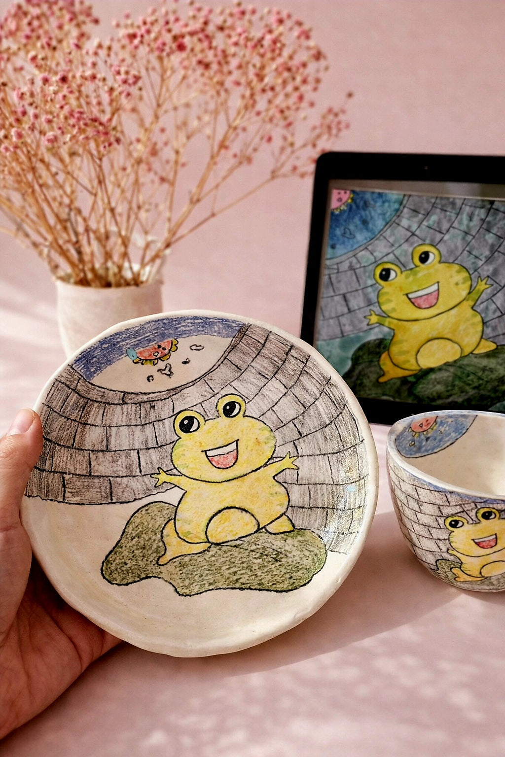 Keepsake Plates – Custom Hand-Painted Ceramic from Your Child's Drawing