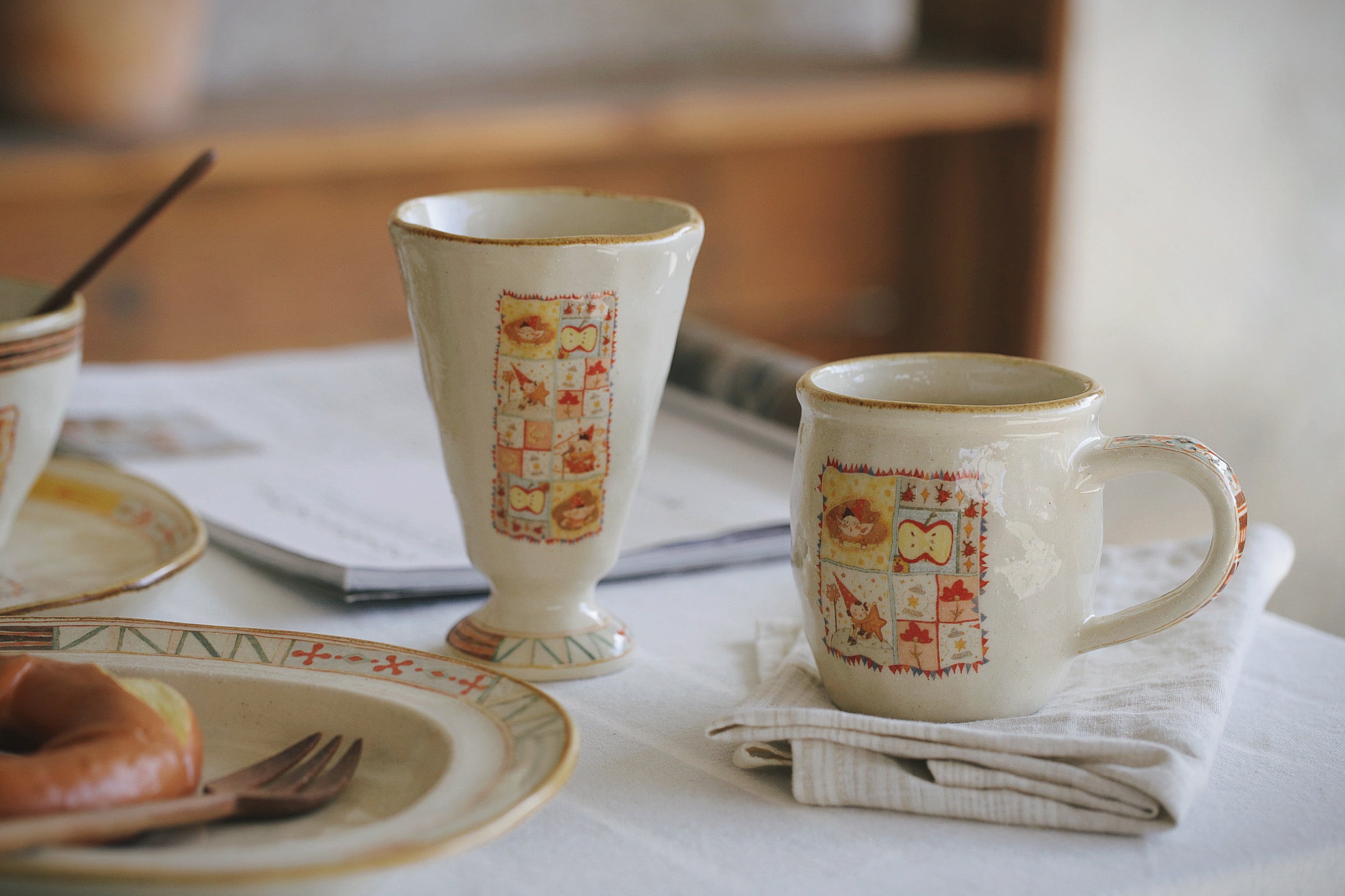 Fairytale Storybook Icecream Cup – Hand-Painted Ceramic Cup