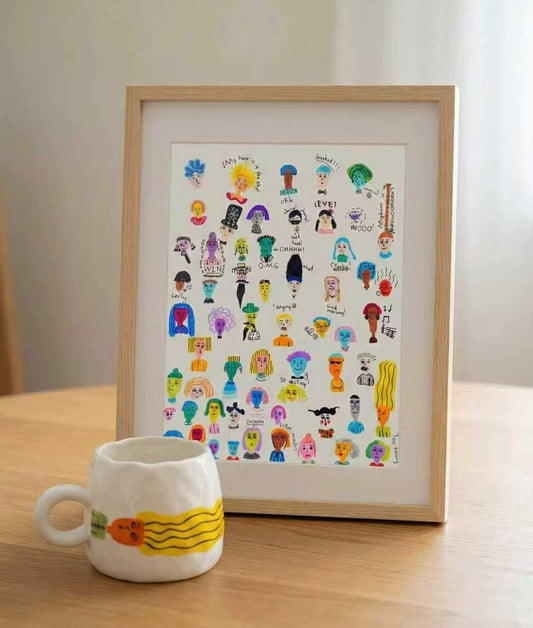 1-of-1 Custom Kids Art Mug | Hand-Built Heirloom Ceramic