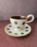 Little Dots — Handmade Ceramic Tea Cup & Saucer Set