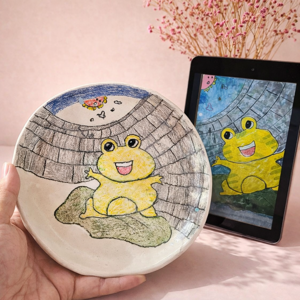 Keepsake Plates – Custom Hand-Painted Ceramic from Your Child's Drawing