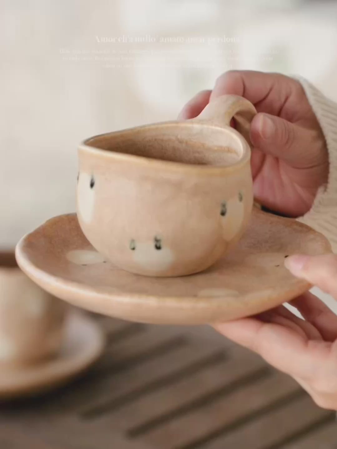 The Vintage Teddy Coffee Cup - Hand-Painted Ceramic Cup (250ml)