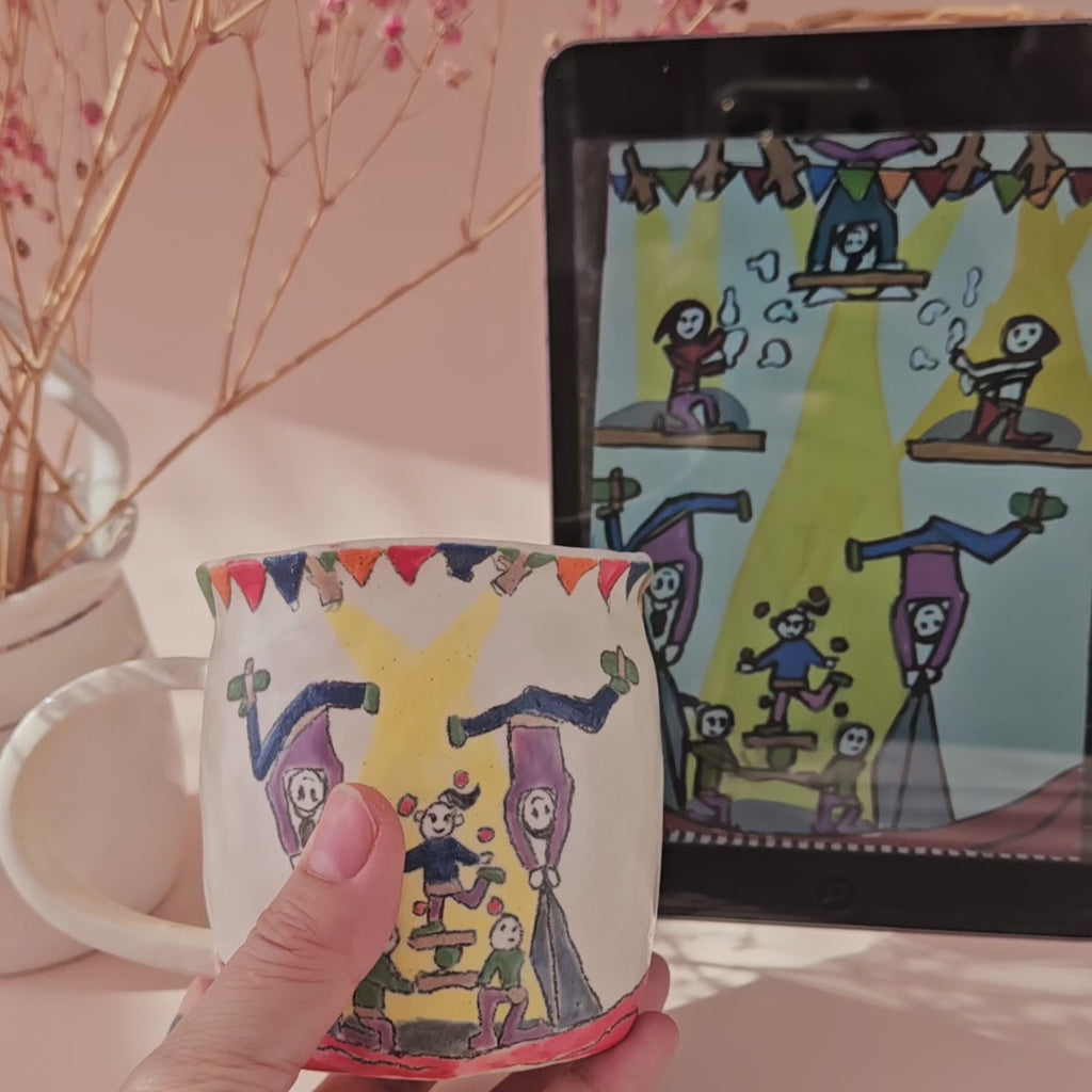 The Keepsake Mug – Custom Hand-Painted Ceramic from Your Child's Drawing